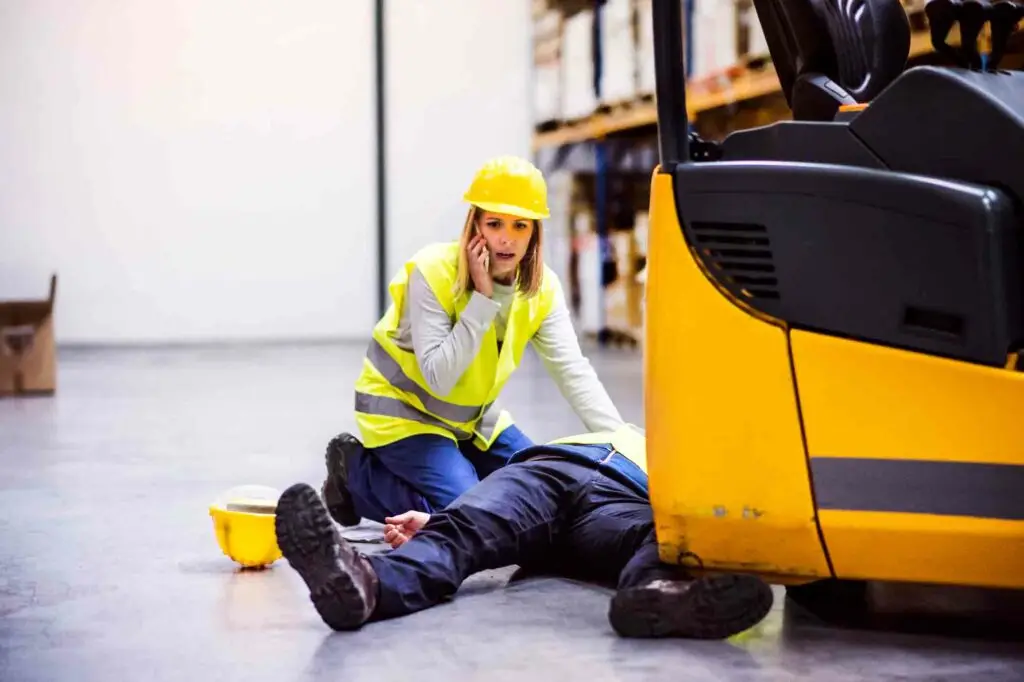 Arbeitsunfall im Lager