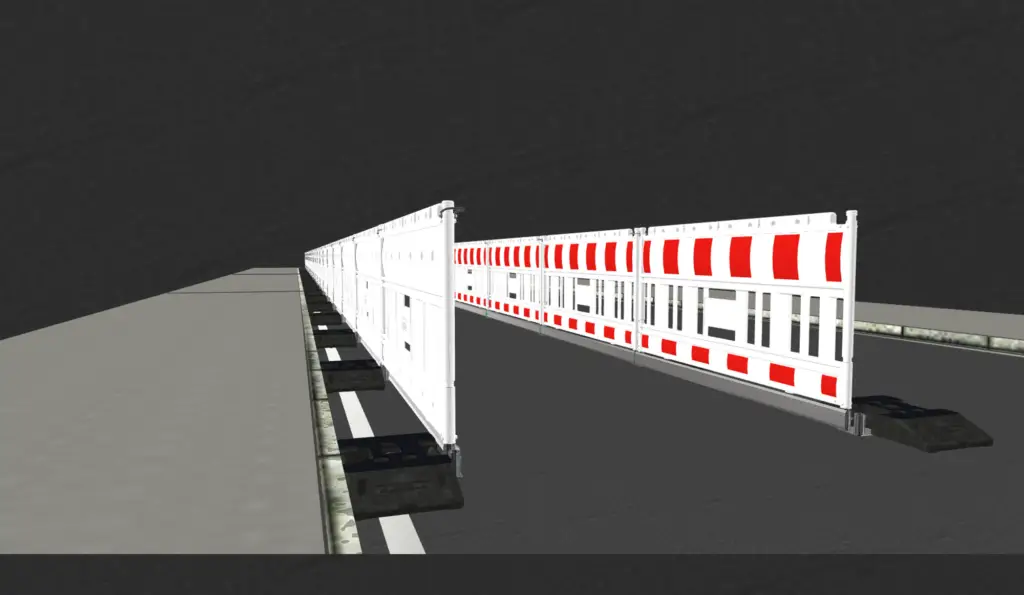 Barrierefreie Absperrung