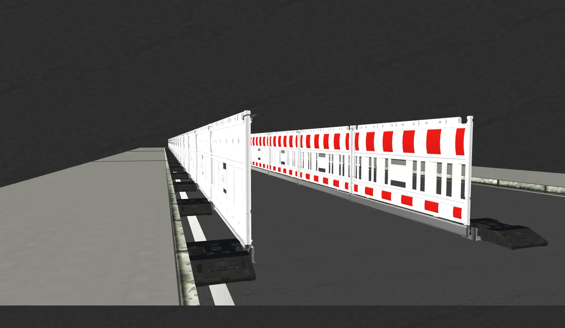 Barrierefreie Absperrung