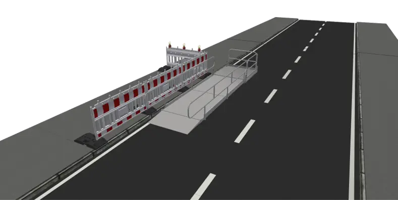 Barrierefreie Auffahrrampe